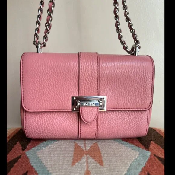 Aspinal of London Lottie Micro Bag Pink $1,000 New - Picture 3 of 16